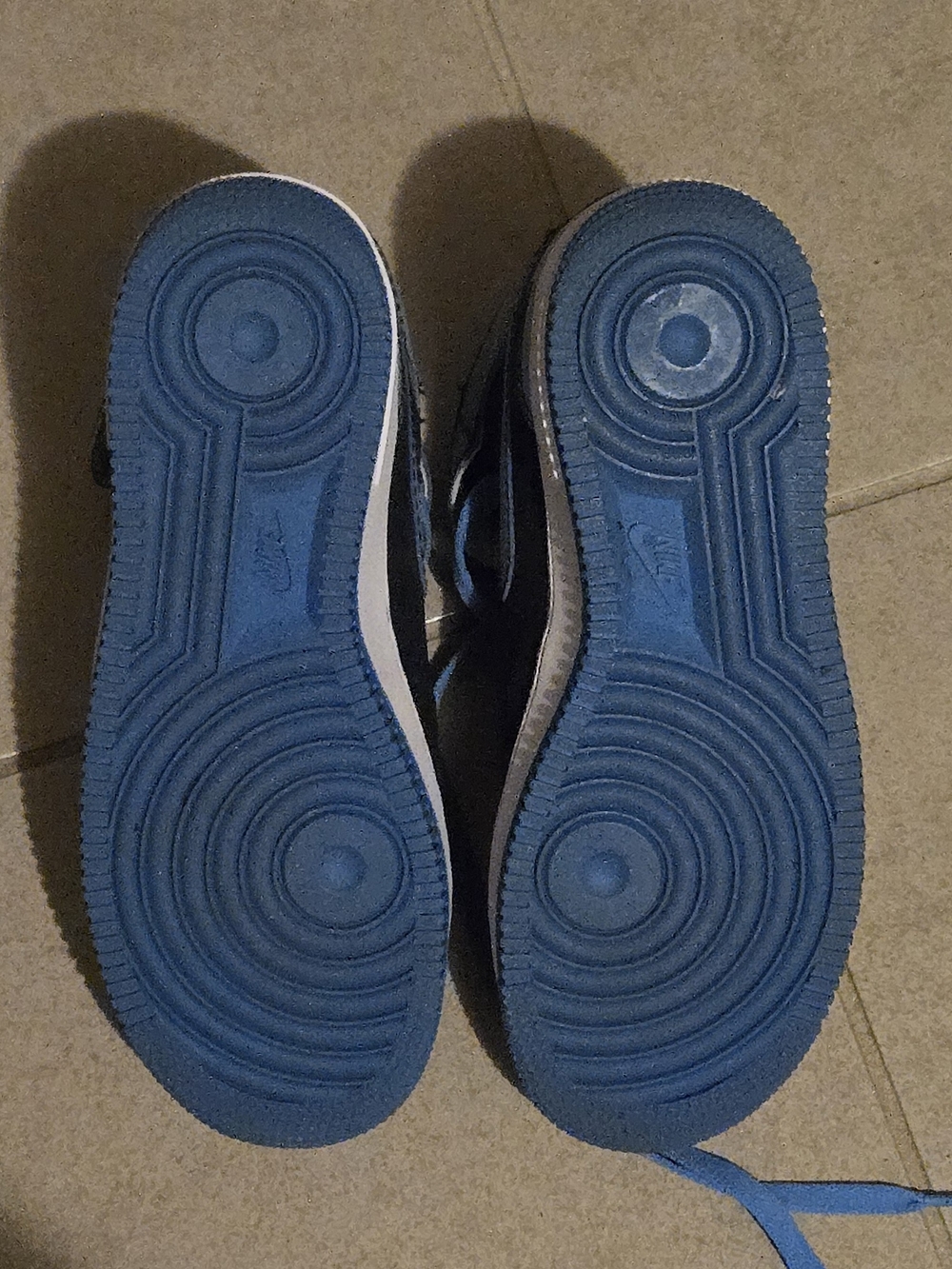 Nike Air Force 1 Mid '07 Obsidian/University Blue-White Youth Shoes - Picture 6 of 8